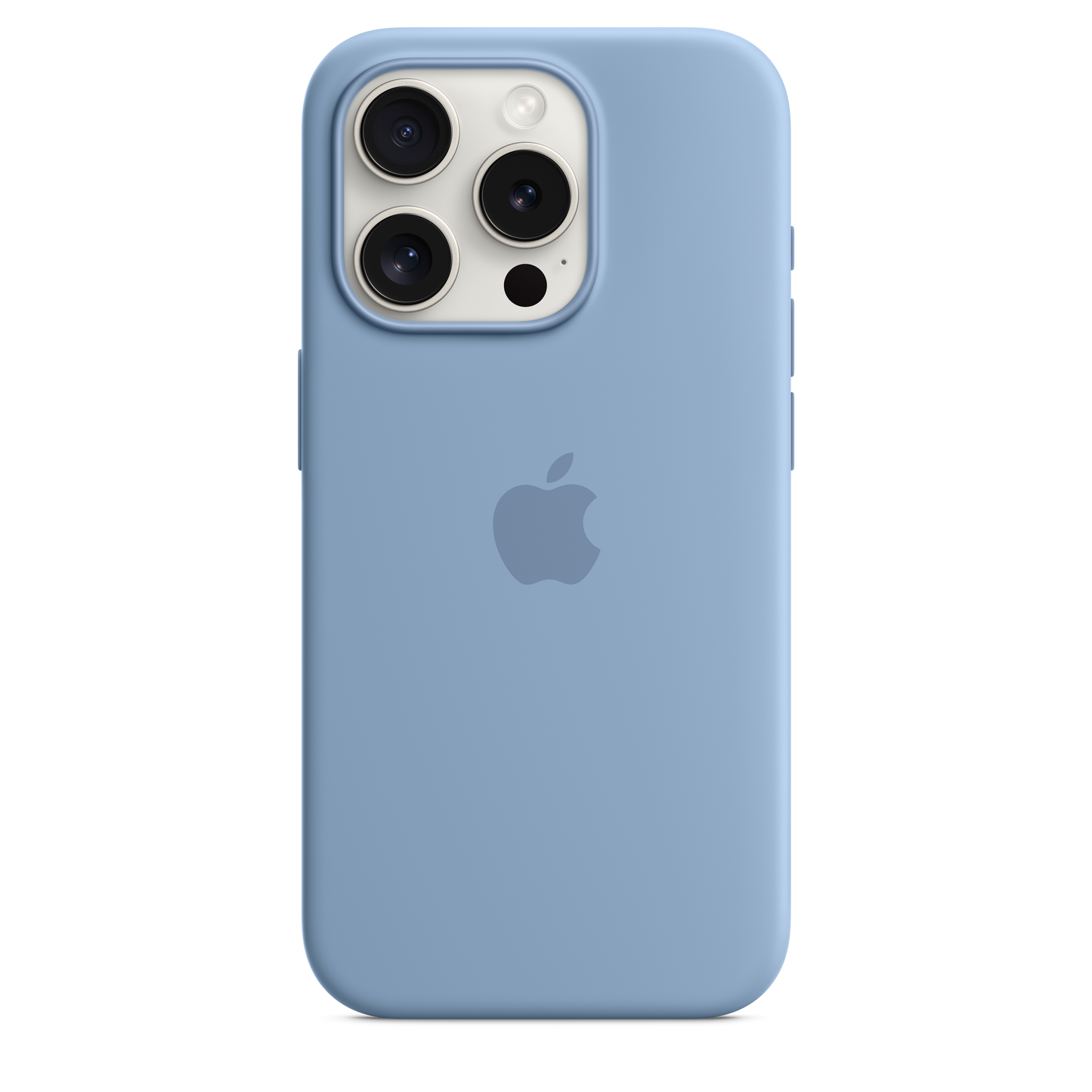 Funda de silicón con MagSafe para el iPhone 15 Pro - Azul invierno