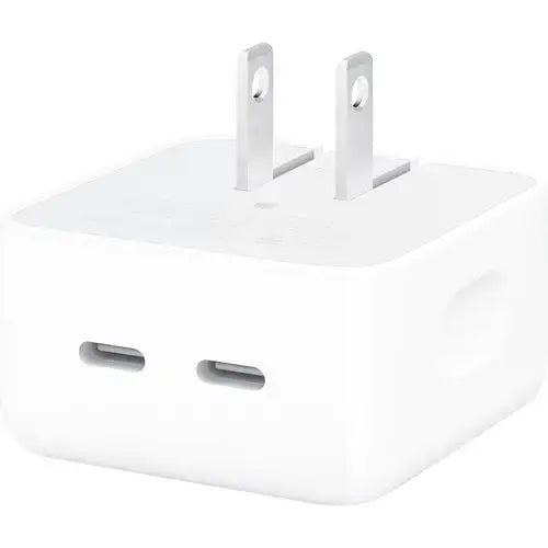 Cargador de Pared Compacto Apple con Dos Puertos de 35W - Blanco