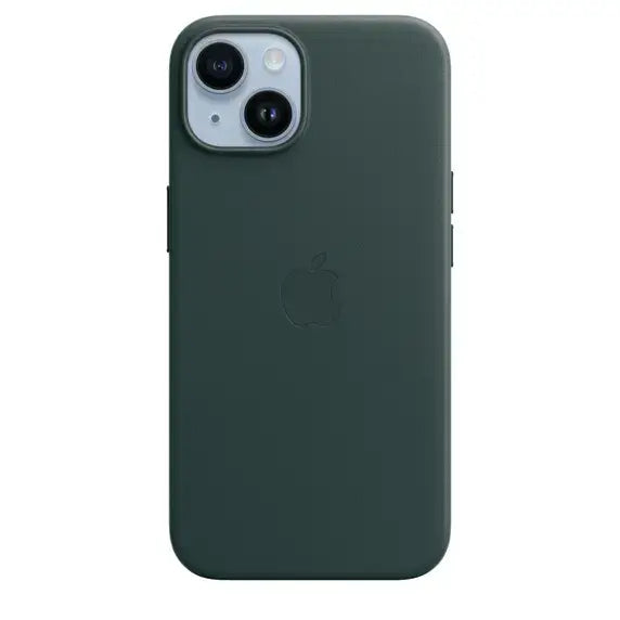 Case de Cuero Apple para iPhone 14 con MagSafe - Verde Pino