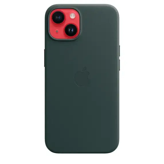 Case de Cuero Apple para iPhone 14 con MagSafe - Verde Pino