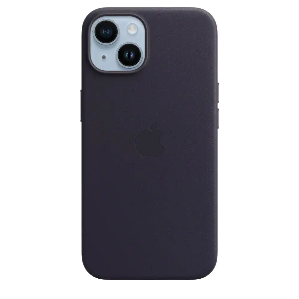 Case de Cuero Apple para iPhone 14 con MagSafe - Morado Oscuro