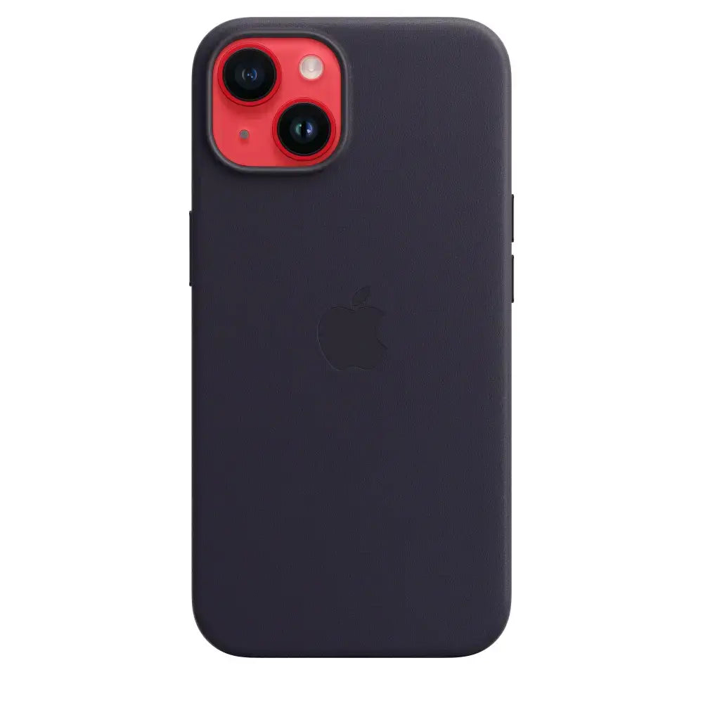 Case de Cuero Apple para iPhone 14 con MagSafe - Morado Oscuro