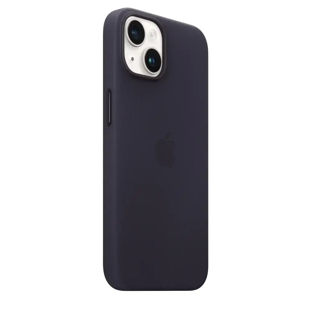 Case de Cuero Apple para iPhone 14 con MagSafe - Morado Oscuro