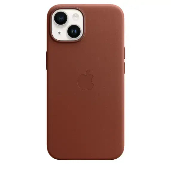 Case de Cuero Apple para iPhone 14 con MagSafe - Ocre Oscuro