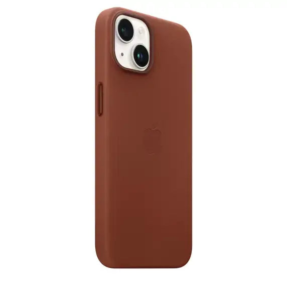 Case de Cuero Apple para iPhone 14 con MagSafe - Ocre Oscuro