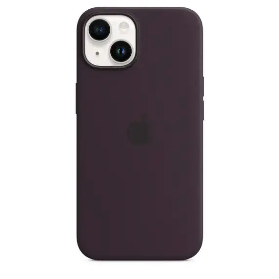 Case de Silicona Apple para iPhone 14 con MagSafe - Morado Intenso