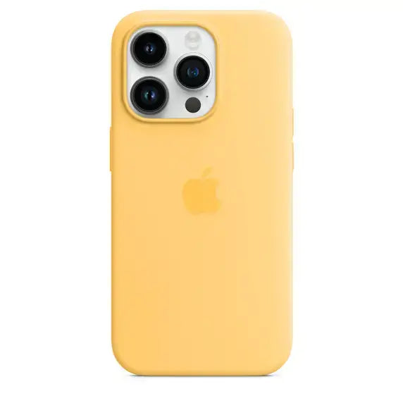 Case de Silicona Apple para iPhone 14 Pro con MagSafe - Amarillo Claro