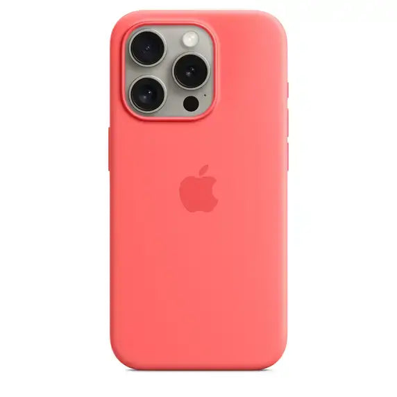 Case de Silicona Apple para iPhone 15 Pro con MagSafe -Guayaba