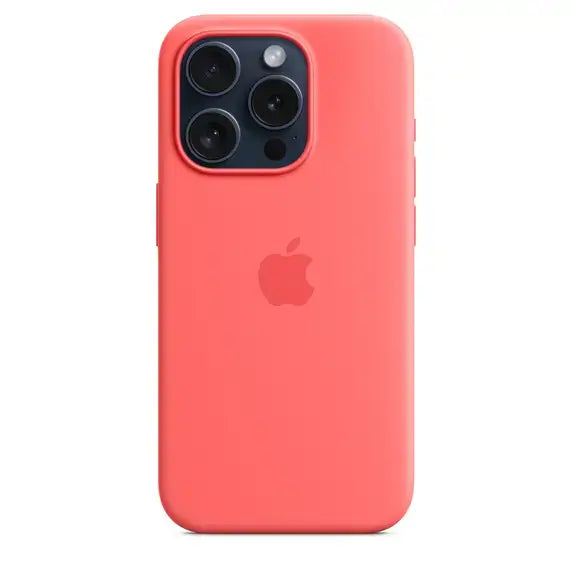 Case de Silicona Apple para iPhone 15 Pro con MagSafe -Guayaba