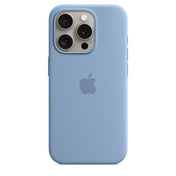 Case de Silicona Apple para iPhone 15 Pro con MagSafe -Azul Invierno