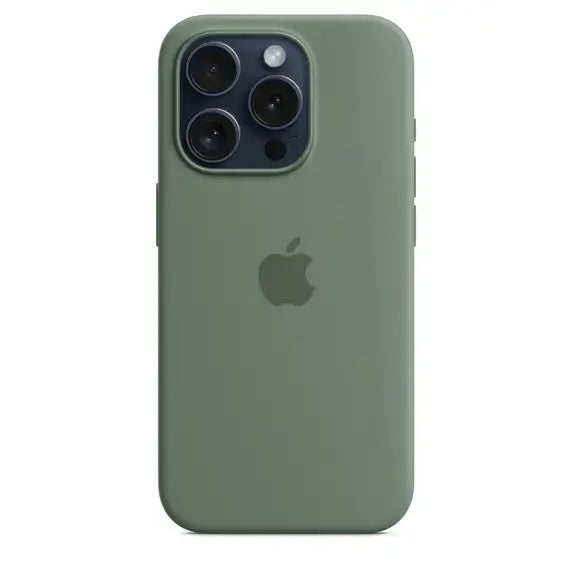 Case de Silicona Apple para iPhone 15 Pro Max con MagSafe -Ciprés