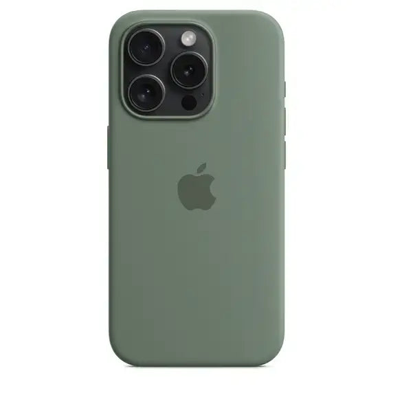 Case de Silicona Apple para iPhone 15 Pro Max con MagSafe -Ciprés