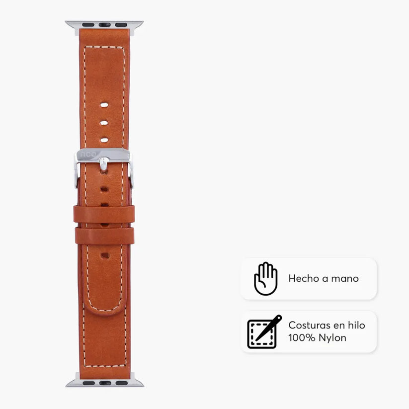Correa_en_cuero_NCO_LeatherBand_para_Watch_Caramelo_imagen_posicion_2_iShop_Peru