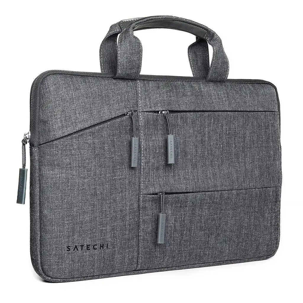 Funda Satechi para Macbook 13" con bolsillos - Gris