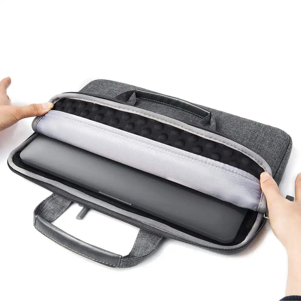 Funda Satechi para Macbook 13" con bolsillos - Gris