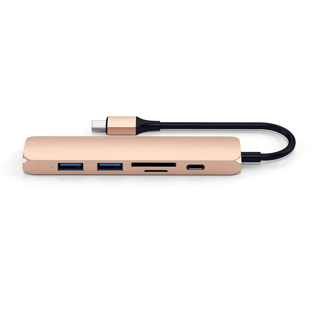 Adaptador Satechi Tipo-C Slim Multimedia V2 - Oro