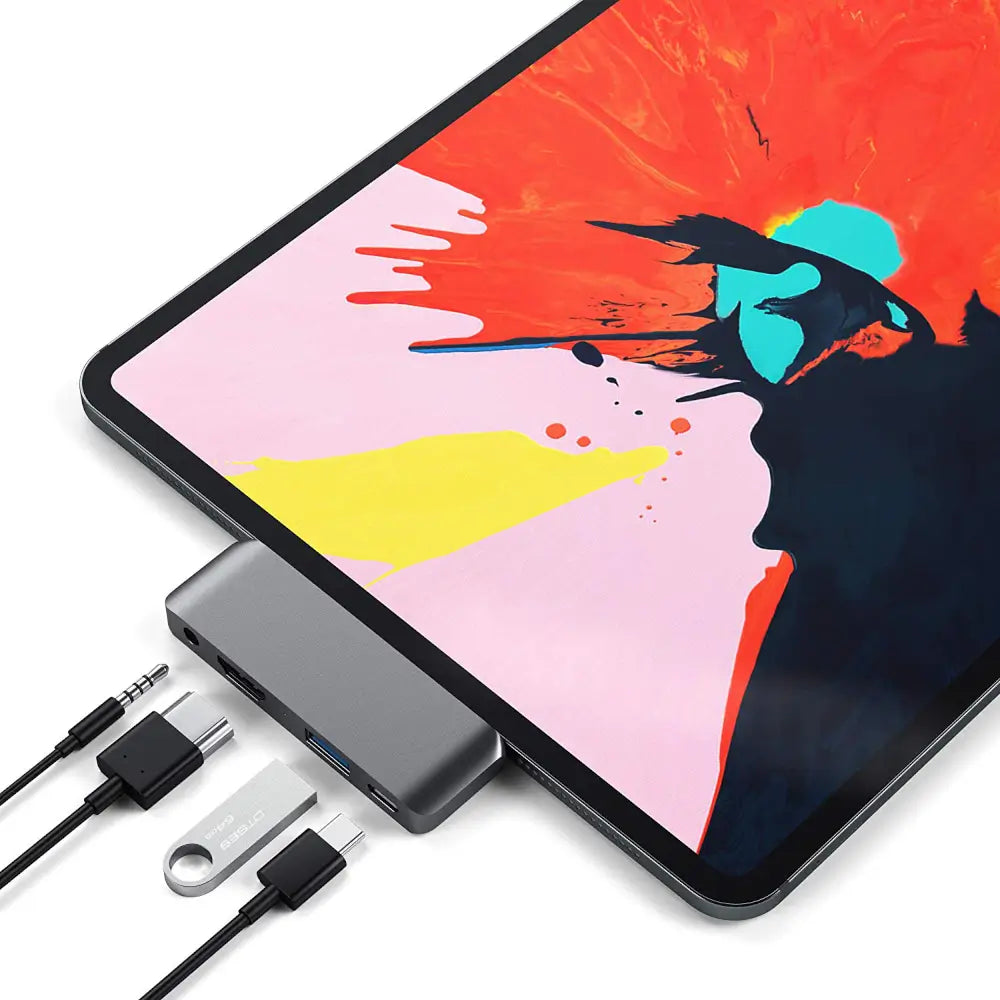 Adaptador Satechi Type-C Mobile Hub iPad Pro - Space Gray