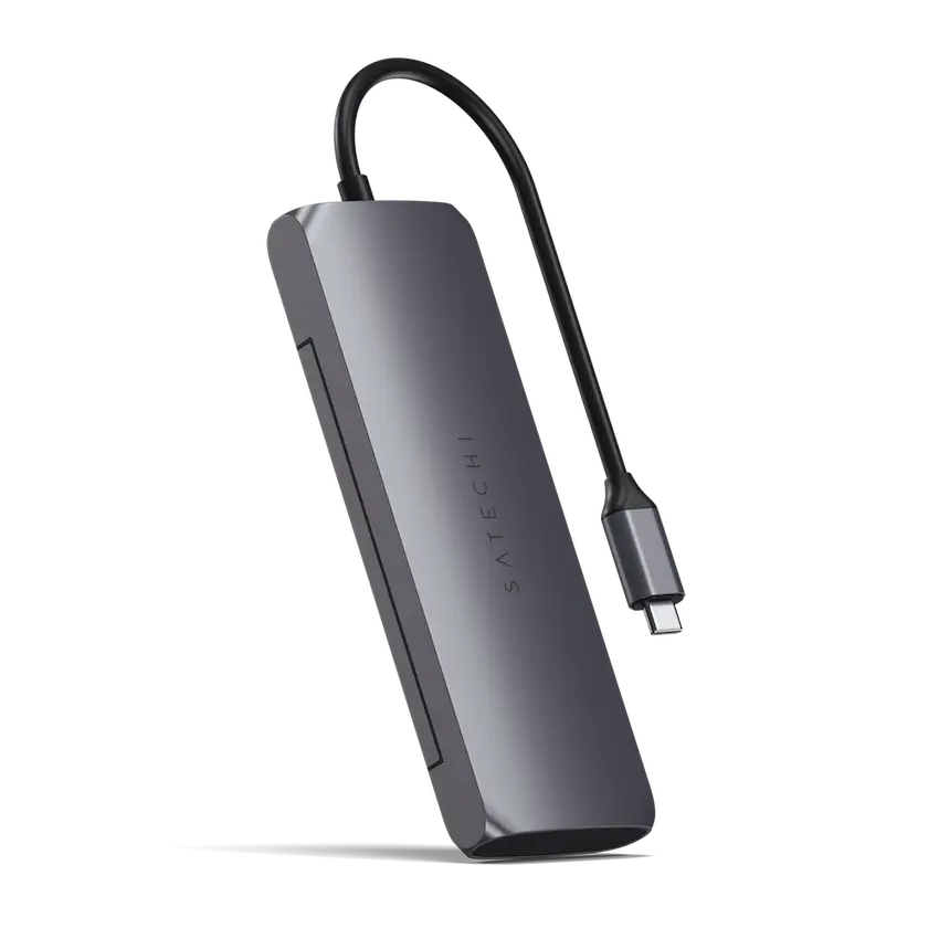 Adaptador Multipuerto Satechi Híbrido USB-C - Gris Espacial