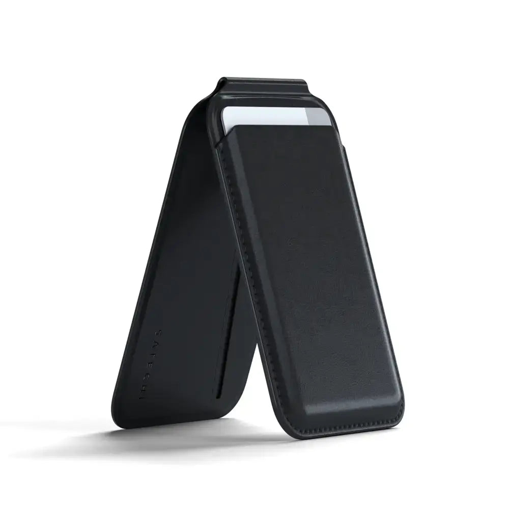 Tarjetero Magnético con Stand Satechi para iPhone - Negro