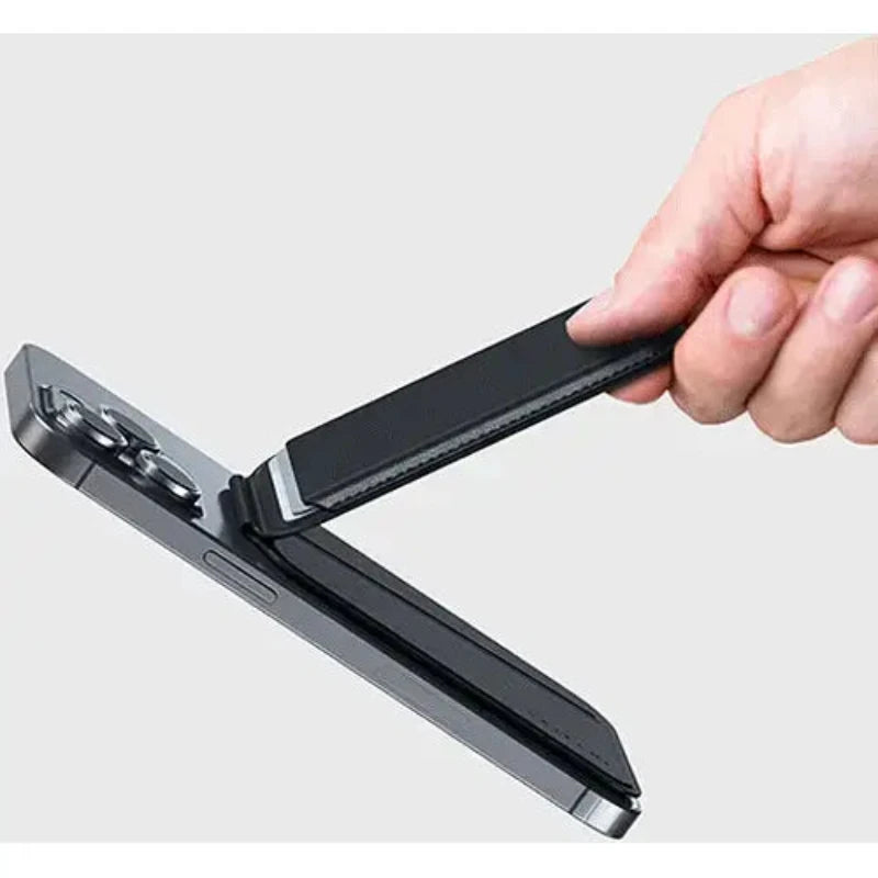 Tarjetero Mangnético con Stand Satechi para iPhone - Negro