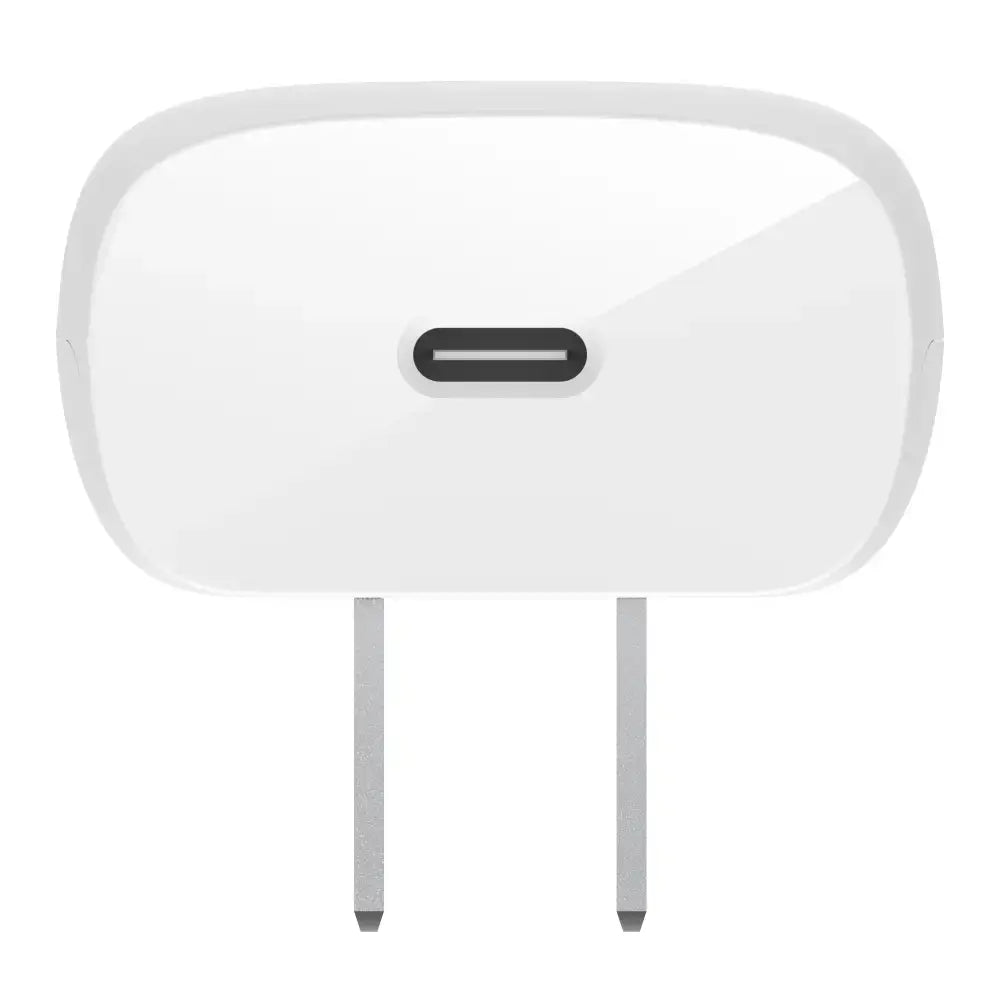 Cargador de pared Belkin USB-C PPS 20W con cable USB-C a LGT - Blanco