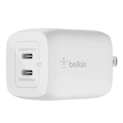 Cargador de Pared Inteligente Belkin Dual USB-C 65W - Blanco