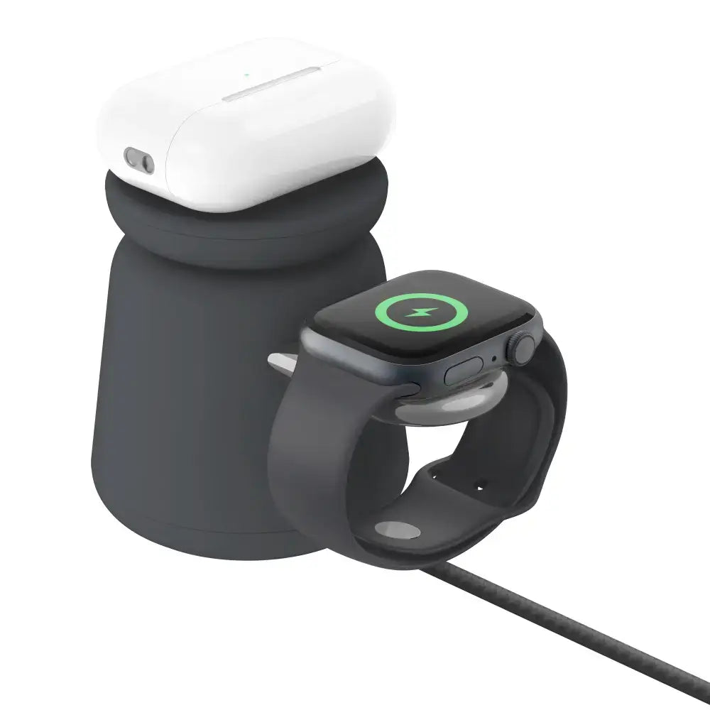 Base de Carga Inalambrica Belkin 2 en 1 con MagSafe - Negro